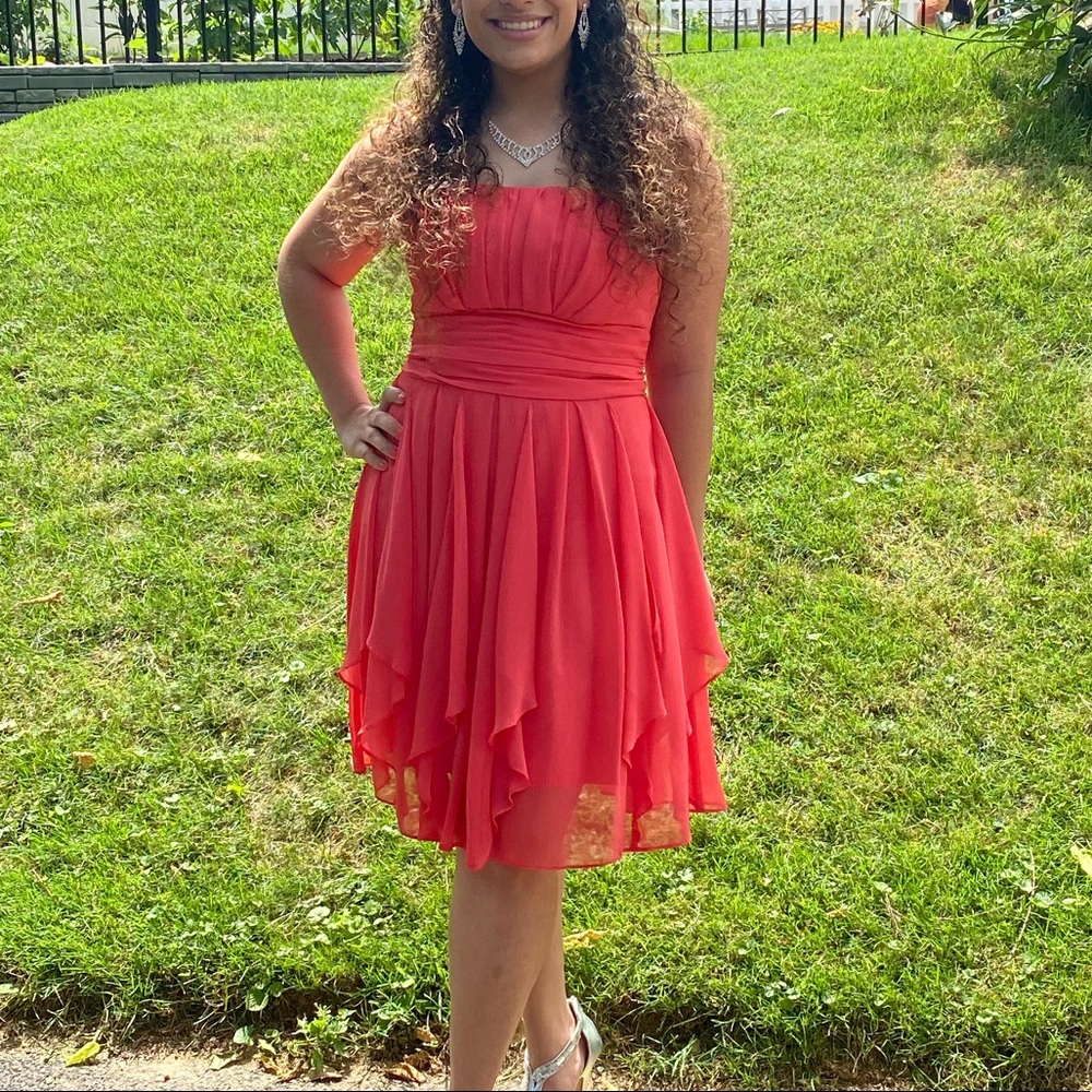 Coral Bridesmaids Dress